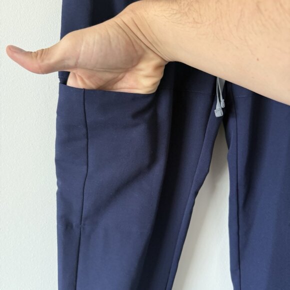 Womens FIGS Technical Collection Navy Blue Polyester Blend Scrub Pants Size S - Picture 11 of 16